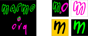 The square form with splashier colors. Favicon could use "m.o" or just "m" to remain readable, in the color scheme chosen, of course.