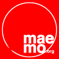 Zen: maemo is syllabicated and placed inside a Zen Enso symbol. Parts of 'maemo' and '.org' touch the circle. Circle is intentionally broken since "imperfection is an essential and inherent aspect of existence." Click image for a sharper version of the logo.